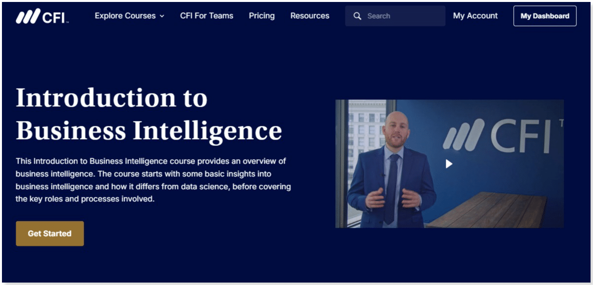 Cfi Introduction-to-Business-Intelligence Course