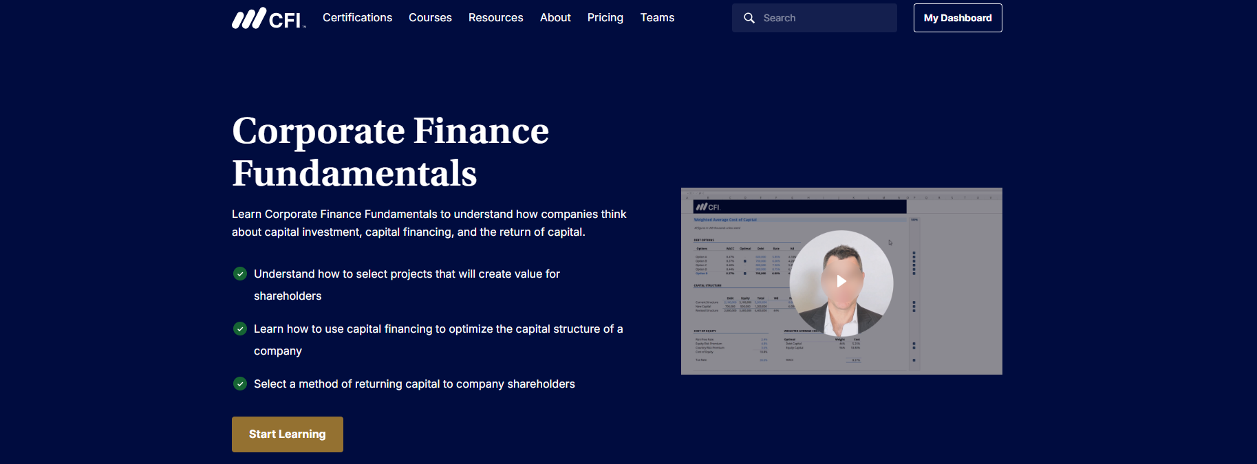 Corporate-Finance-Fundamentals course